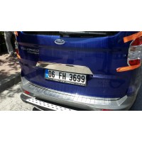 Планка над номером (нерж) Carmos - Турецька сталь для Ford Courier 2014↗ рр.
