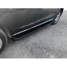 Бокові пороги Tayga Black (2 шт., алюміній) для Audi Q5 2008-2017 рр.