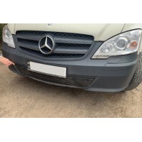 Зимова накладка на бампер (2010-2015) Матова для Mercedes Vito W639 2004-2015рр.