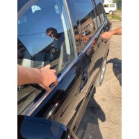 Окантовка стекол (6 шт, нерж.) для Hyundai Santa Fe 2 2006-2012рр.
