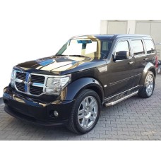 Бокові пороги BlackLine (2 шт., алюміній) для Dodge Nitro 2007↗ рр.