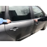 Окантовка вікон (4 шт., нерж.) Carmos - Турецька сталь для Renault Scenic/Grand 2009-2016 рр.