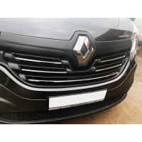 Накладки на решітку (5 шт, нерж) Carmos - Турецька сталь для Renault Trafic 2015↗ рр.