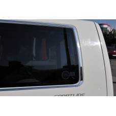 Повна окантовка вікон (14 частин, нерж) 2 бокових дверей, Коротка база для Volkswagen T5 Transporter 2003-2010 рр.