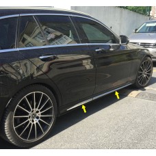 Накладки на молдинг AMG V2 (нерж) для Mercedes C-сlass W205 2014-2021рр.