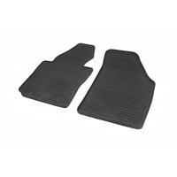 Гумові килимки (2 шт, Polytep) для Volkswagen Caddy 2004-2010 рр.