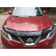 Дефлектор капоту (EuroCap) для Nissan X-trail T32 / Rogue 2014-2021 рр.