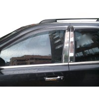 Хром на стійки (6 шт, нерж) для Kia Sorento 2002-2009 рр.