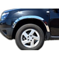 Накладки на арки (4 шт, нержавіюча сталь) для Dacia Duster 2008-2018 рр.