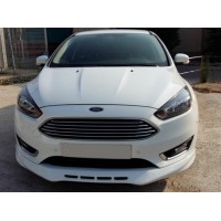 Накладка на передній бампер Sedan 2015-2017 (під фарбування) для Ford Focus III 2011-2017 рр.