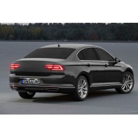 Накладка над номером SD (OmsaLine, нерж) для Volkswagen Passat B8 2015↗ рр.