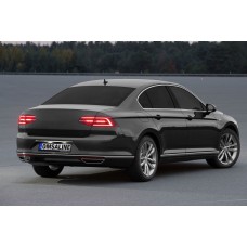 Накладка над номером SD (OmsaLine, нерж) для Volkswagen Passat B8 2015↗ рр.