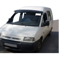 Козирьок на лобове скло (чорний глянець, 5мм) для Fiat Scudo 1996-2007 років.