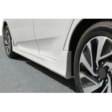 Бокові пороги (під фарбування) для Honda Civic Sedan X 2016-2021 рр.