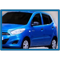 Окантовка вікон (6 шт, нерж.) для Hyundai I-10 2008-2013 рр.