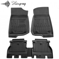 Килимки Stingray 3D (5D, 5 шт, поліуретан) для Jeep Wrangler 2018↗ рр.
