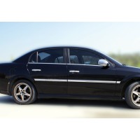 Зовнішня окантовка вікон (4 шт, нерж) Carmos - Турецька сталь для Opel Vectra C 2002-2008 років.