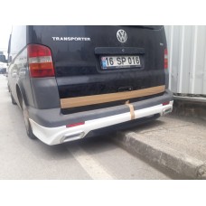 Задня нижня накладка Sport 3 (під фарбування) для Volkswagen T5 Transporter 2003-2010 рр.