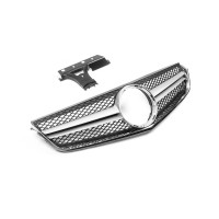 Передня решітка (2009-2013, AMG Silver) для Mercedes E-сlass coupe C207 2010-2017рр.