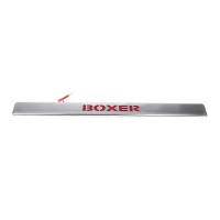 Хром планка над номером LED-червоний (нерж.) для Peugeot Boxer 2006↗ та 2014↗ рр.