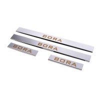 Накладки на пороги Carmos (4 шт, нерж) для Volkswagen Bora 1998-2004 рр.