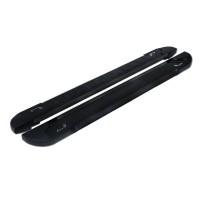 Бокові пороги RedLine Black (2 шт., алюміній) для Mitsubishi Pajero Sport 2008-2015рр.