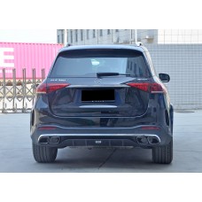 Задній дифузор з насадками Chrome для Mercedes GLE W167