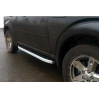 Бокові пороги Fullmond (2 шт., алюміній) для Dodge Nitro 2007↗ рр.