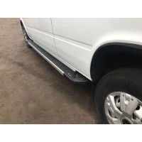 Бокові пороги RedLine V1 (2 шт., Алюміній) Довга база для Mercedes Sprinter 1995-2006 рр.