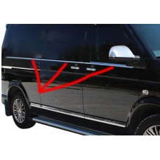 Нижня окантовка вікон (6 частин, нерж) Довга база для Volkswagen T5 Transporter 2003-2010 рр.