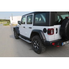 Бокові пороги Tayga V2 (2 шт., Алюміній) для Jeep Wrangler 2018↗ рр.