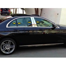 Накладки на дверні стійки (6 шт, нерж) для Mercedes A-сlass W177 2018↗ рр.