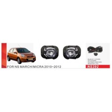 Противотуманки 2010-2012 (2 шт, галогенні) для Nissan Micra K13 2011-2016рр.