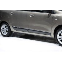 Молдинг дверний (4 шт, нерж.) для Dacia Lodgy 2013↗ рр.