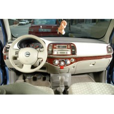 Накладки на панель Дерево для Nissan Micra K12 2003-2010 рр.