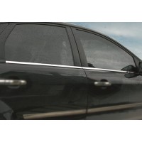 УЦІНКА! Зовнішня окантовка скла (3 шт, нерж) для Ford Focus II 2005-2008 рр.