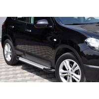 Бокові пороги X5-тип (2 шт., алюмін. профілю.) для Chery Tiggo I 2005-2014рр.