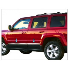 Молдинг дверей (нерж) для Jeep Cherokee/Liberty 2007-2013рр.