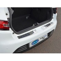 Накладка на задній бампер HB (2 шт, нерж) для Renault Clio IV 2012-2019 рр.