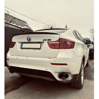 Спойлер LIP (1234 Upgrade, чорний) для BMW X6 E-71 2008-2014рр.