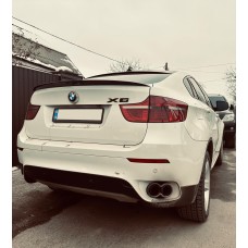 Спойлер LIP (1234 Upgrade, чорний) для BMW X6 E-71 2008-2014рр.