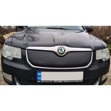 Зимова накладка на решітку (Верхня, 2008-2013) Матова для Skoda Superb 2009-2015 рр.