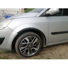 Накладки на арки (4 шт, чорні) для Renault Scenic/Grand 2003-2009 рр.