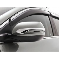 Смужки на дзеркала (2 шт, ABS) для Honda CRV 2012-2016 рр.