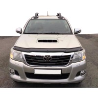 Дефлектор капота 2011-2015 (EuroCap) для Toyota Hilux 2006-2015 рр.