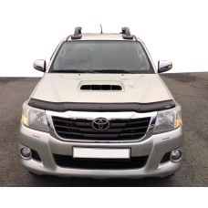 Дефлектор капота 2011-2015 (EuroCap) для Toyota Hilux 2006-2015 рр.