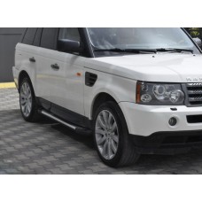 Бокові пороги Allmond Grey (2 шт., алюміній) для Range Rover Sport 2005-2013рр.