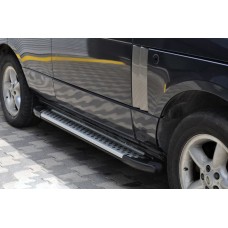 Бокові пороги Allmond Grey (2 шт., алюміній) для Range Rover III L322 2002-2012рр.