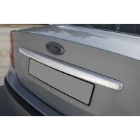 Накладка на кришку багажника (Sedan, нерж.) Carmos - Турецька сталь для Ford Focus II 2005-2008 рр.
