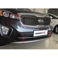 Накладка на решітку переднього бампера Libao (пластик) для Kia Sorento UM 2015-2020 рр.